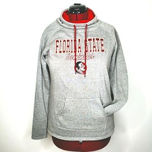 21) FSU Embroidered Cowl Neck Pullover Hoodie Women's Sz. Large